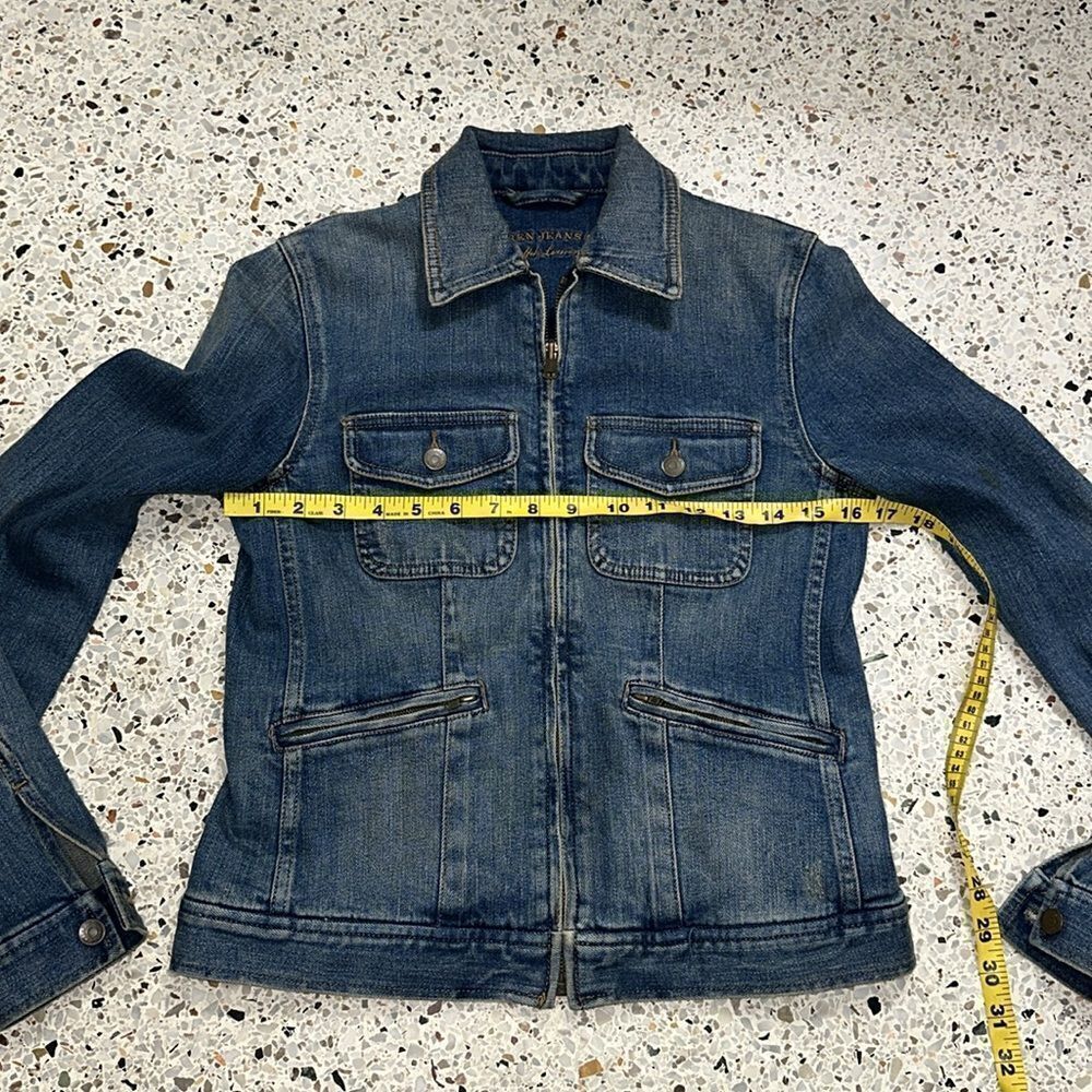 Ralph Lauren denim Jean jacket RR RL XS - Picture 4 of 10